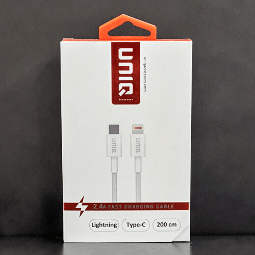 UNIQ Accessory Type-C naar Lightning Kabel - 100cm - Zwart