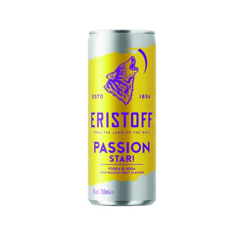 Eristoff  Passion  Rtd  5% Alc 25 cl