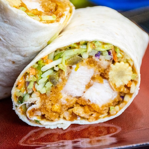 Wrap crispy chicken