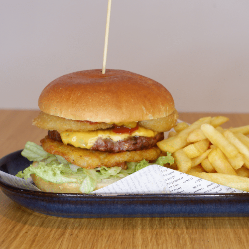 Simple burger et frites