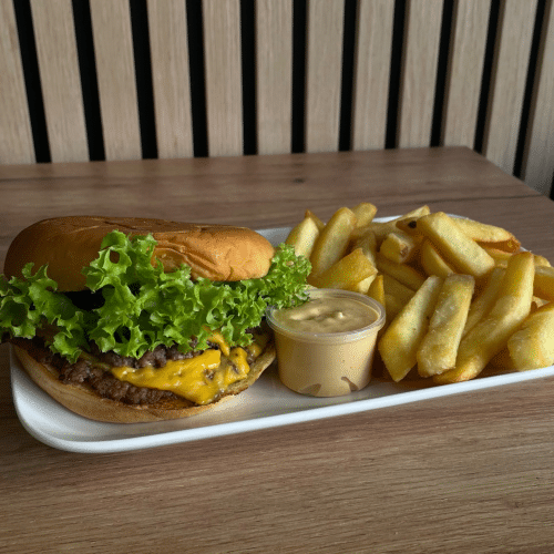 Menu double cheeseburger