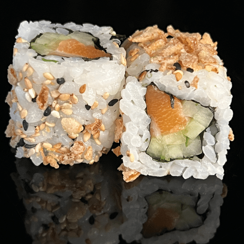 California roll saumon concombre et oignons frits (6 pièces)