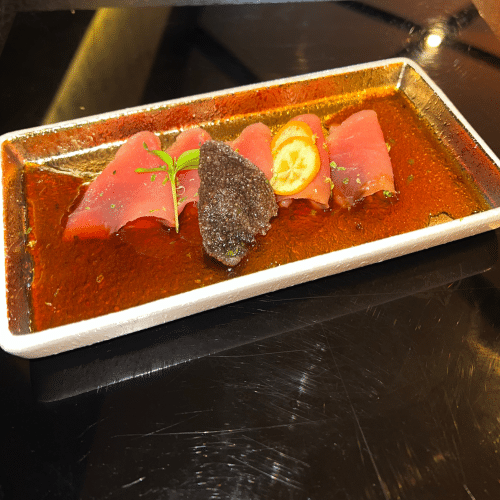 Carpaccio thon