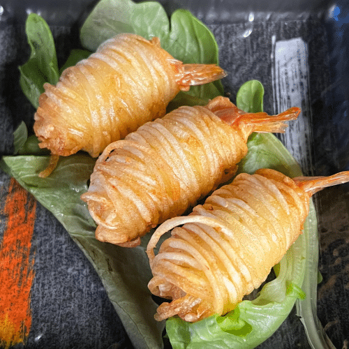 Crevettes et pomme de terre