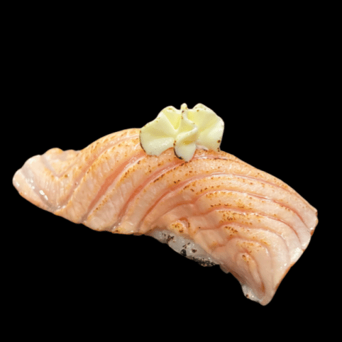 Nigiri saumon fromage flambé