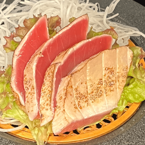 Sashimi tataki thon