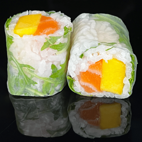 Spring roll saumon mangue (6 pièces)