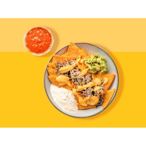 Wrapped cheesy beef nacho's