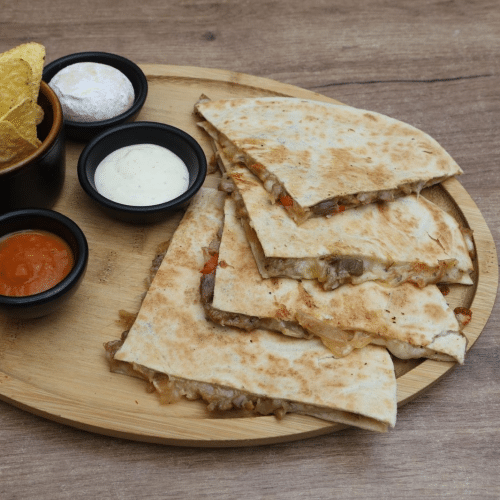 Quesidillas alpastor beef