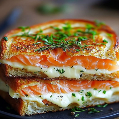 Croque gerookte zalm