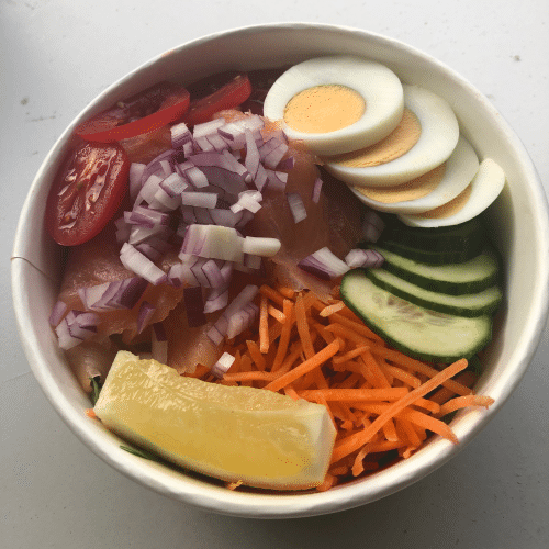 Gerookte zalm salade