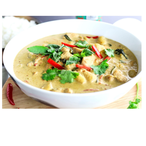 Kip in Thaïse groene curry