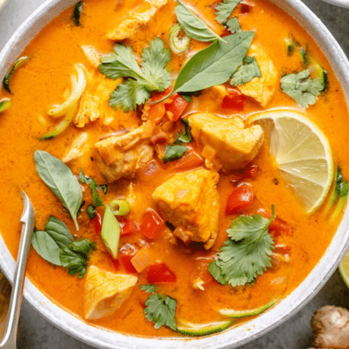 Kip in Thaïse rode curry