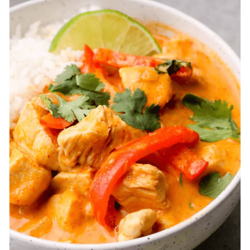 Kip in Thaïse rode curry