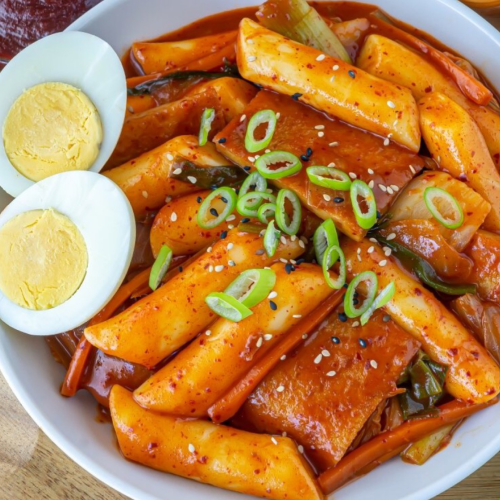 Korean BBQ tteokbokki (veggie)