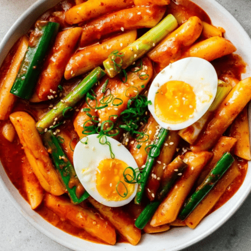 Korean garlic Tteokbokki (veggie)