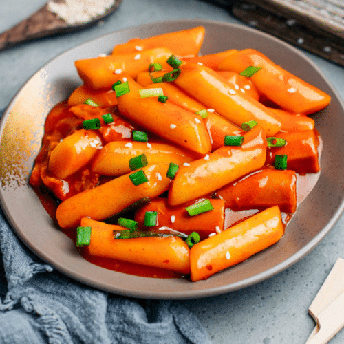 Korean garlic Tteokbokki (veggie)
