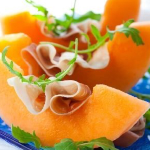 Parmaham met meloen
