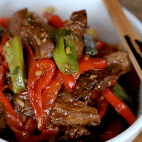 Rundsvlees lapjes in Hoisin saus