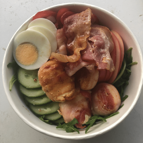 Salade zoete geitenkaas