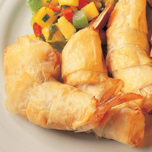 Scampi in een jasje