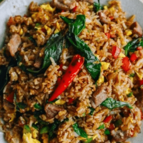 Thaï fried rice chicken (spicy)