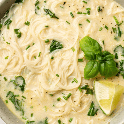 Thaï green curry noodle soup