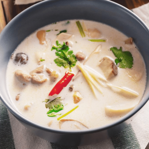 Thaïse Tom Gha Ka soup met kip