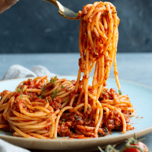 Veggie spaghetti Bolognaise