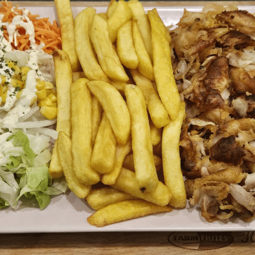 Assiette pita poulet