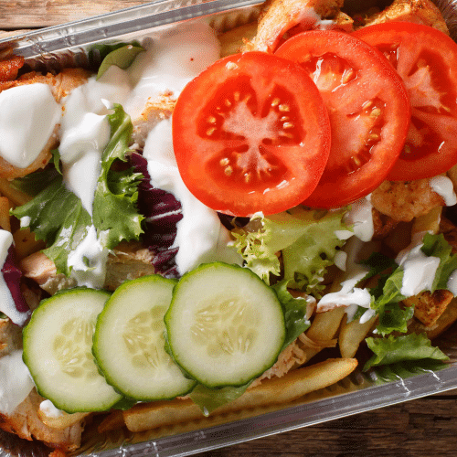Kapsalon kip groot
