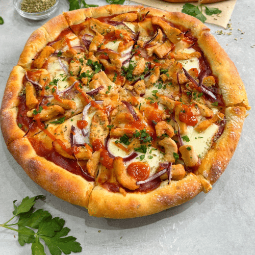 Pizza bbq chicken