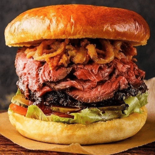 Luxe royal steak burger