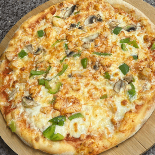 Pizza barbeque pollo