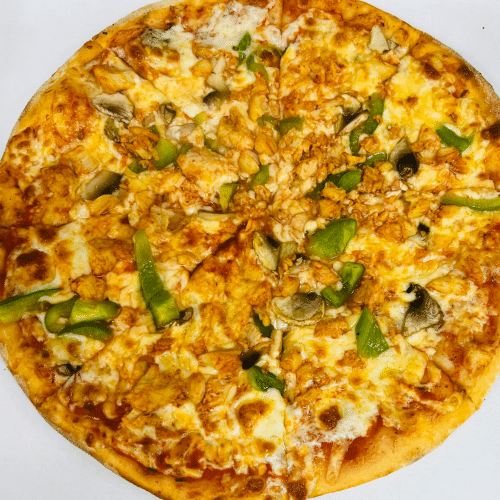 Pizza bbq chicken