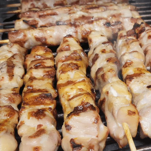 Souvlaki pork platter