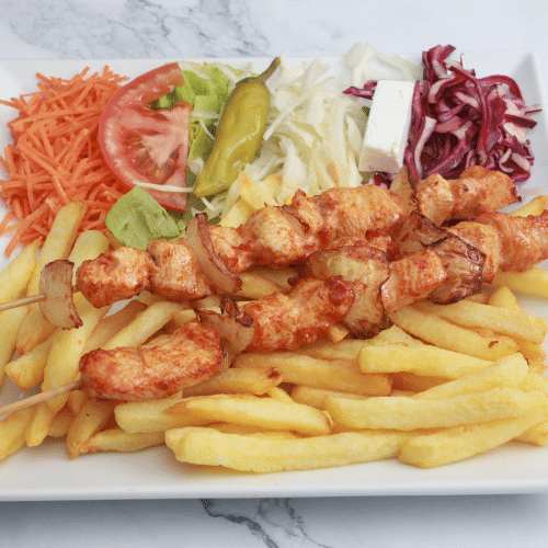 Kipsaté schotel (2st)