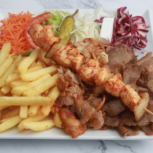 Schotel Mix met extra saté