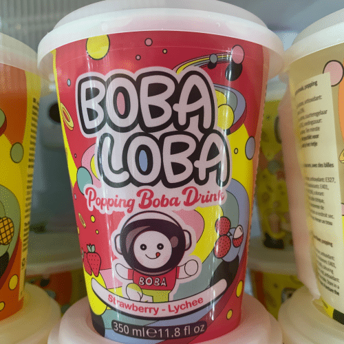 bubble tea fraise lychee