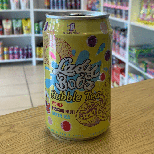bubble tea green tea passion lytchee