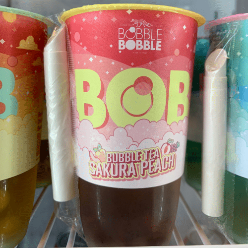 bubble tea sakura peach
