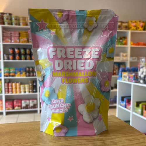 freeze dried marshmallow flowers