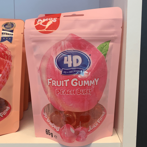 fruit gummy 4d Pèche