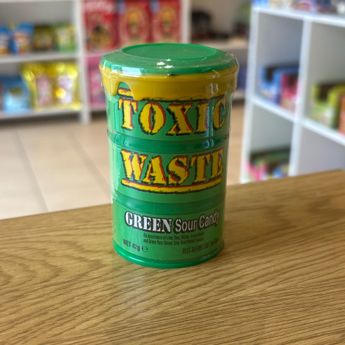 toxic waste green sour candy