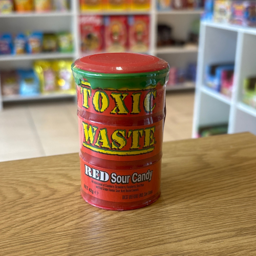 toxic waste red sour candy