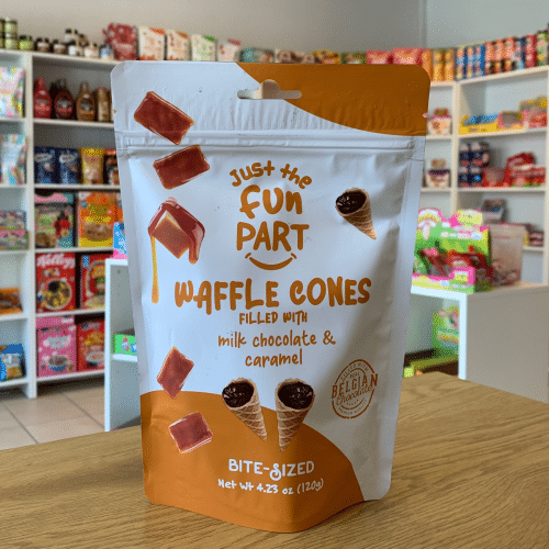 waffle cones chcolat & caramel