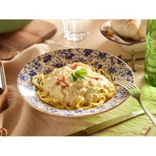 Tagliatelle Crema di Pecorino e Guanciale.