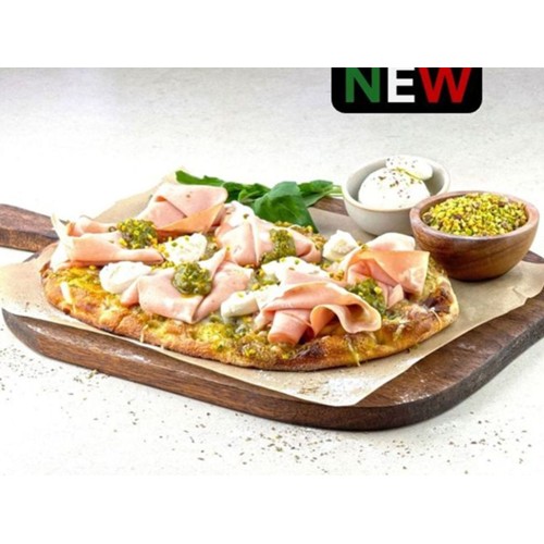 Pinsa Mortadella e Pistacchio