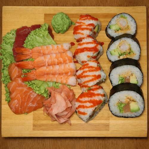 Sushi sashimi combo