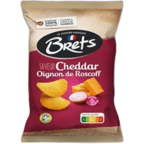 Brets Cheddar Oignon De Roscoff 125g